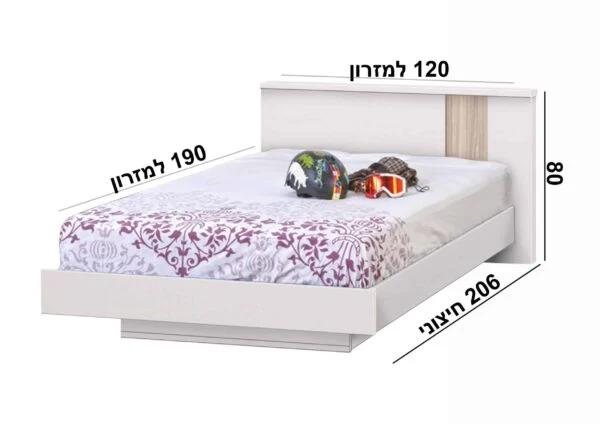 מיטת נוער דגם אלדו
