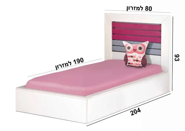 מיטת נוער דגם בריטני