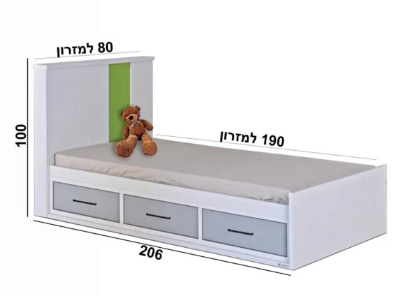 מיטת נוער דגם דניאל