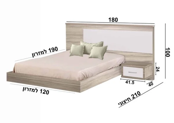 מיטת נוער דגם זארה