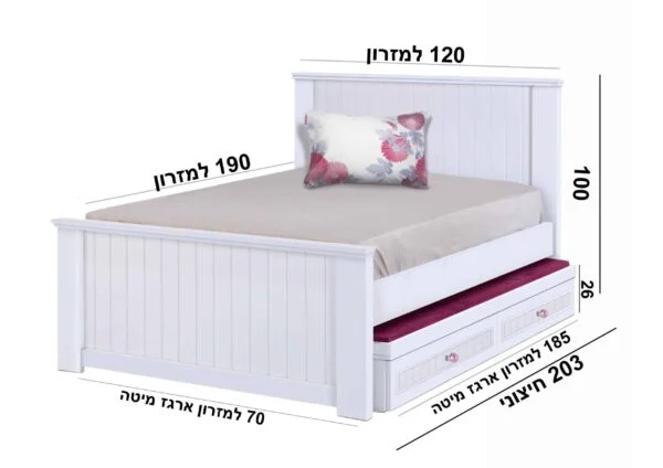 מיטת נוער דגם ליאם