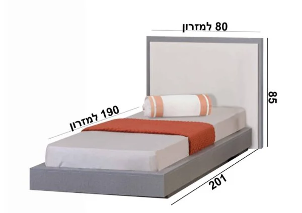 מיטת נוער דגם נורה