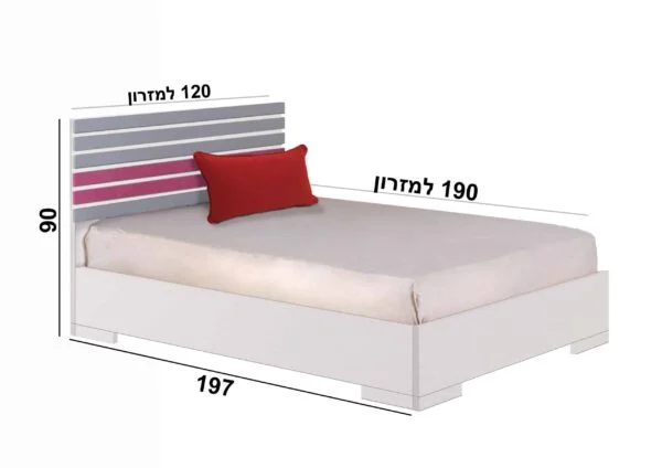 מיטת נוער דגם פאריס